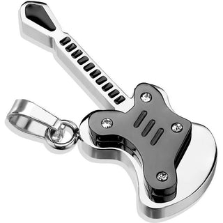 Guitarra Negro y Plata