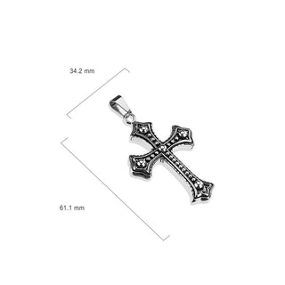 Cruz de plata con circonita