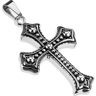 Cruz de plata con circonita