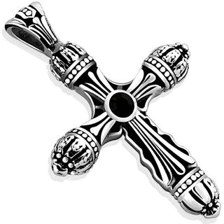Cruz celta Plata y negro