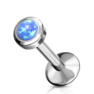 Titanio Ópalo Redondo Rosca interna Labret