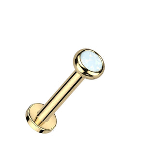 Titanio Circonita / Ópalo Rosca interna Labret