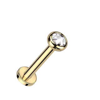 Titanio Circonita / Ópalo Rosca interna Labret