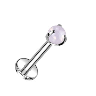 Titanio Bola de piedra natural Rosca interna Labret