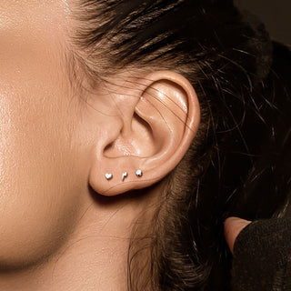 Titanio Plano Corazón Rosca interna Labret