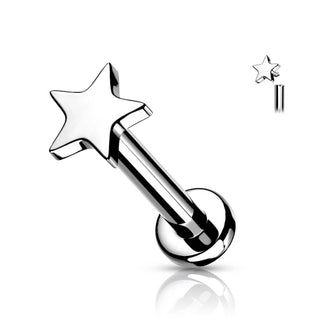 Titanio Plano Estrella Rosca interna Labret