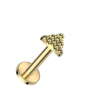 Titanio Triángulo Rosca interna Labret