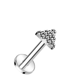 Titanio Triángulo Rosca interna Labret