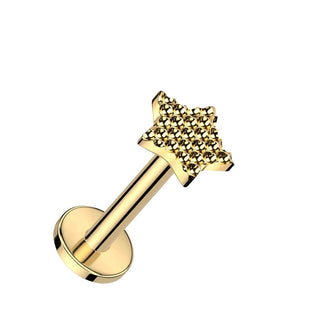 Titanio Estrella Rosca interna Labret