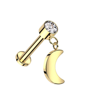 Titanio Luna Rosca interna Labret