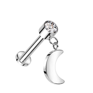 Titanio Luna Rosca interna Labret