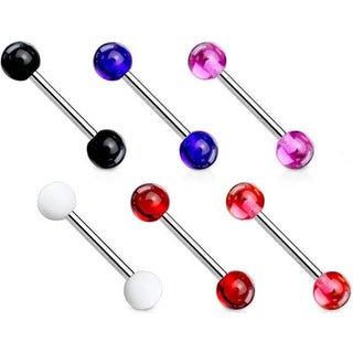Barbell Bola acrílica, 6 piezas