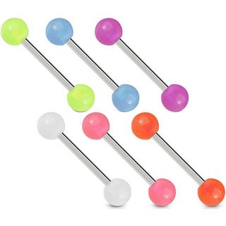 Barbell Fosforescente, 6 piezas