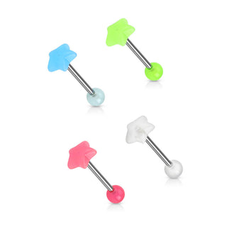 Barbell Estrella Fosforescente, 4 piezas