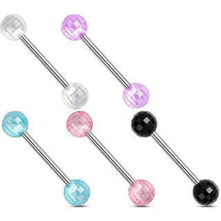 Barbell Bola acrílica Disco, 5 piezas