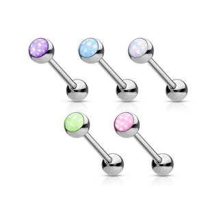 Barbell Piedra sintética luminosa, 5 piezas