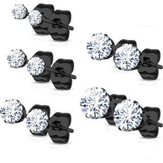 Circonita y Plata 5 pares, 5 pares