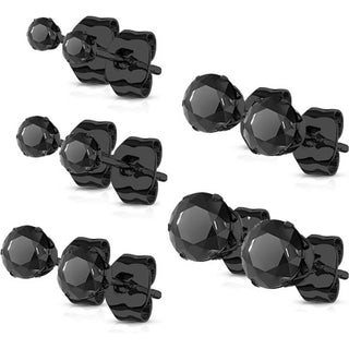 Circonita y Plata 5 pares, 5 pares