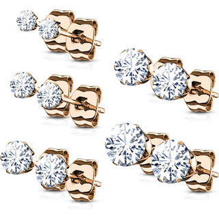 Circonita y Plata 5 pares, 5 pares