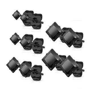 Circonita cuadrada 5 pares , 5 pares