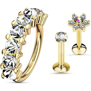 Barbell Set Labret Bendeble Aro, 3 piezas