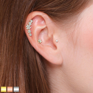 Set Zirconita Labret, 3 piezas