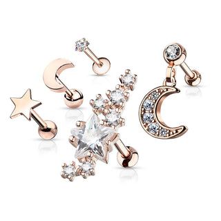 Barbell Set Labret Barbell, 5 piezas