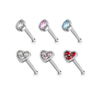 Nariz Stud Pack Circonita, 6 piezas