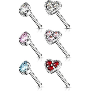 Nariz Stud Pack Circonita, 6 piezas