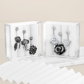 Piercing ombligo Pack Circonita, 3 piezas