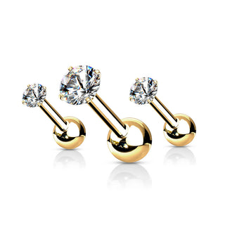 Barbell Circonita Redonda superior 2, 3 y 4 mm, 3 piezas