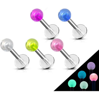 Fosforescente Labret, 5 piezas