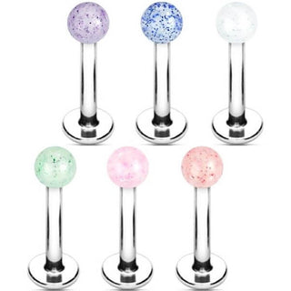 Bola Acrílica Purpurina Labret, 6 piezas