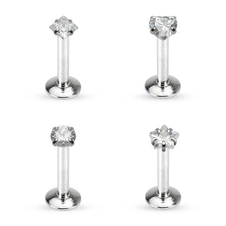 Pack Circonita Plata Rosca interna Labret, 4 piezas