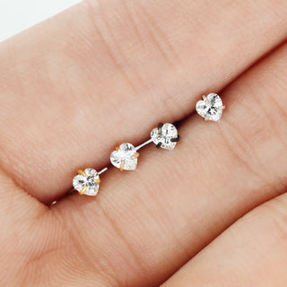 Circonita Corazón Rosca interna Labret, 4 piezas