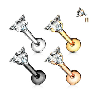 Circonita Triángulo Rosca interna Labret, 4 piezas