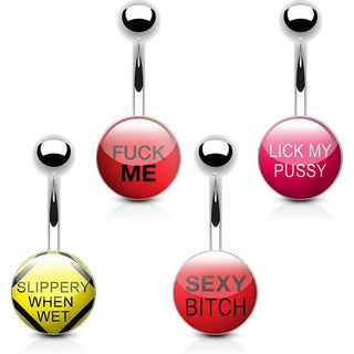Piercing ombligo Pack Logotipos, 4 piezas