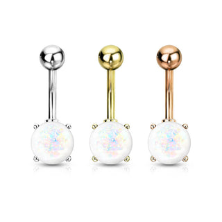 Piercing ombligo Circonita Redonda, 3 piezas