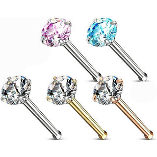 Nariz Stud Circonita Redonda, 5 piezas