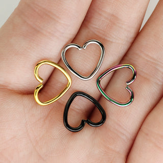 Anillo Corazón Flexible, 4 pares