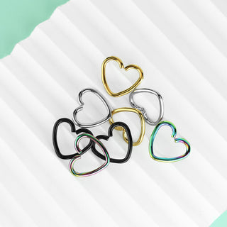 Anillo Corazón Flexible, 4 pares