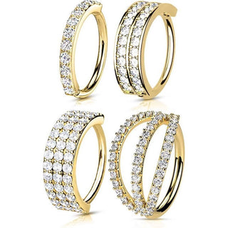 Anillo Pack Circonita Flexible, 4 piezas