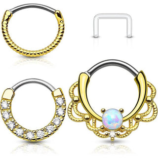 Septum Piercing Pack Flexible, 3 piezas