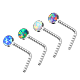 Nariz en L Opal Silver, 4 piezas