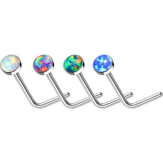 Nariz en L Opal Silver, 4 piezas