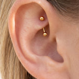 Piercing rook oro