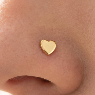 Gold Nostril Piercing – selection on linen