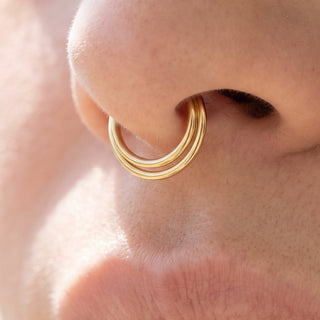 Septum Piercing Ring – selection on linen