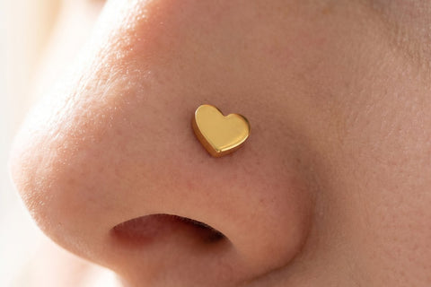Piercing Nariz Corazón