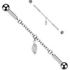 Industrial Barbell Marquise Dangle Connector Chain